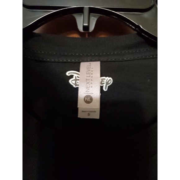 Disney LOVE HANDEL T-shirt Black With Front And Back Graphic Size Small - Picture 3 of 5